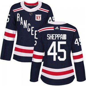 Adidas James Sheppard New York Rangers Women's Authentic 2018 Winter Classic Home Jersey - Navy Blue