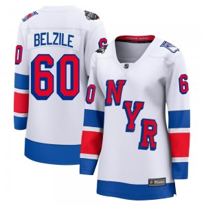 Fanatics Branded Alex Belzile New York Rangers Women's Breakaway 2024 Stadium Series Jersey - White