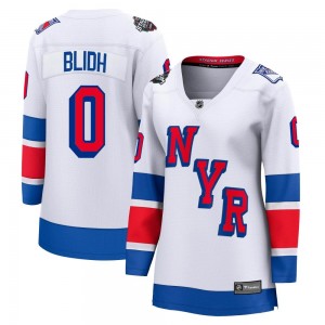 Fanatics Branded Anton Blidh New York Rangers Women's Breakaway 2024 Stadium Series Jersey - White