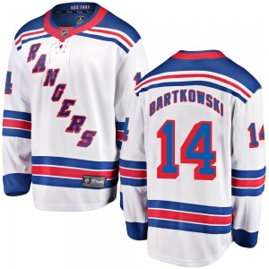 Fanatics Branded Matt Bartkowski New York Rangers Youth Breakaway Away Jersey - White