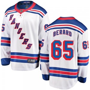 Fanatics Branded Brett Berard New York Rangers Youth Breakaway Away Jersey - White