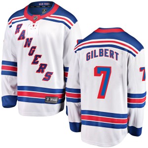 Fanatics Branded Rod Gilbert New York Rangers Youth Breakaway Away Jersey - White