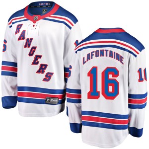 Fanatics Branded Pat Lafontaine New York Rangers Youth Breakaway Away Jersey - White