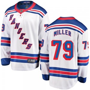 Fanatics Branded K'Andre Miller New York Rangers Youth Breakaway Away Jersey - White