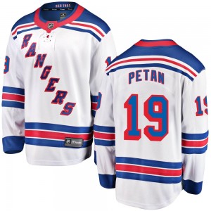 Fanatics Branded Nic Petan New York Rangers Youth Breakaway Away Jersey - White