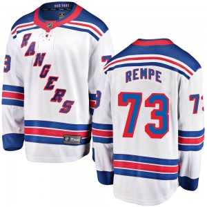 Fanatics Branded Matt Rempe New York Rangers Youth Breakaway Away Jersey - White