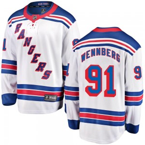 Fanatics Branded Alex Wennberg New York Rangers Youth Breakaway Away Jersey - White