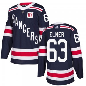 Adidas Jake Elmer New York Rangers Youth Authentic 2018 Winter Classic Home Jersey - Navy Blue