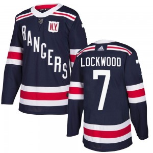 Adidas William Lockwood New York Rangers Youth Authentic 2018 Winter Classic Home Jersey - Navy Blue