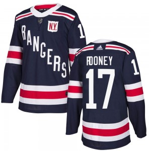 Adidas Kevin Rooney New York Rangers Youth Authentic 2018 Winter Classic Home Jersey - Navy Blue