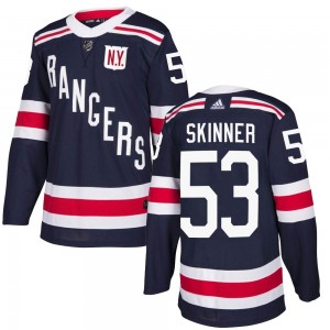 Adidas Hunter Skinner New York Rangers Youth Authentic 2018 Winter Classic Home Jersey - Navy Blue