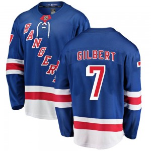 Fanatics Branded Rod Gilbert New York Rangers Youth Breakaway Home Jersey - Blue