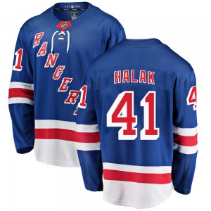 Fanatics Branded Jaroslav Halak New York Rangers Youth Breakaway Home Jersey - Blue