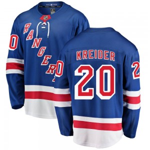 Fanatics Branded Chris Kreider New York Rangers Youth Breakaway Home Jersey - Blue