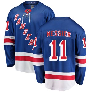 Fanatics Branded Mark Messier New York Rangers Youth Breakaway Home Jersey - Blue