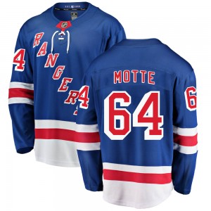Fanatics Branded Tyler Motte New York Rangers Youth Breakaway Home Jersey - Blue