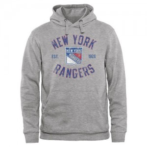 Men's New York Rangers Heritage Pullover Hoodie - Ash