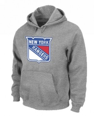 Men's New York Rangers Pullover Hoodie - Grey