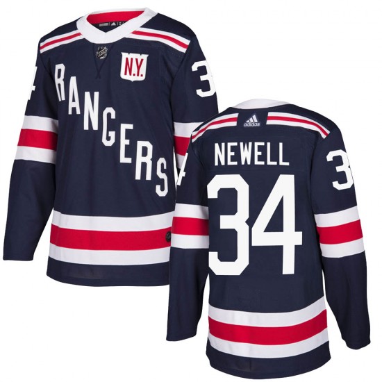 Adidas Patrick Newell New York Rangers Men's Authentic 2018 Winter Classic Home Jersey - Navy Blue