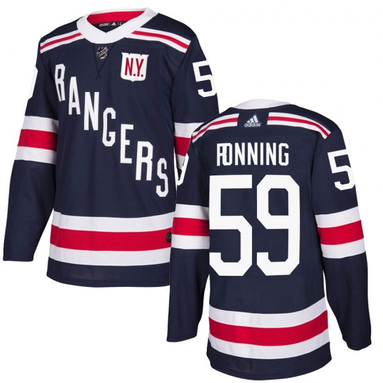 Adidas Ty Ronning New York Rangers Men's Authentic 2018 Winter Classic Home Jersey - Navy Blue