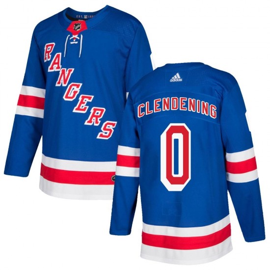 Adidas Adam Clendening New York Rangers Youth Authentic Home Jersey - Royal Blue