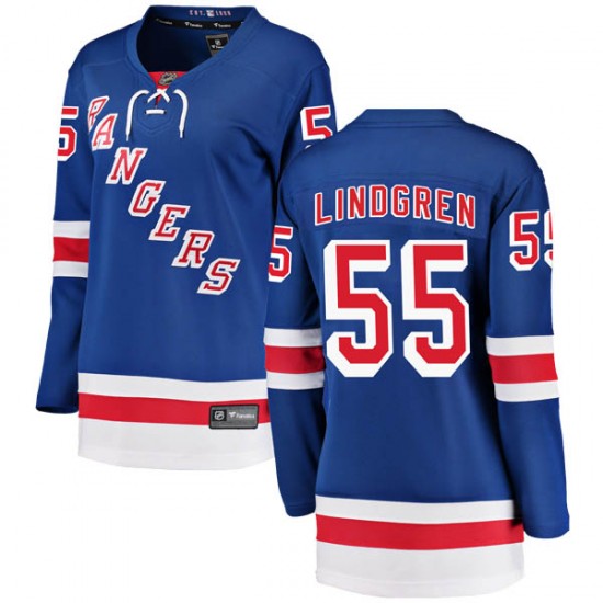 Fanatics Branded Ryan Lindgren New York Rangers Women's Breakaway Home Jersey - Blue