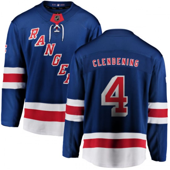 Fanatics Branded Adam Clendening New York Rangers Youth Home Breakaway Jersey - Blue