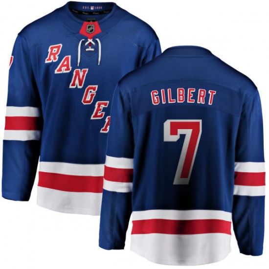 Fanatics Branded Rod Gilbert New York Rangers Men's Home Breakaway Jersey - Blue