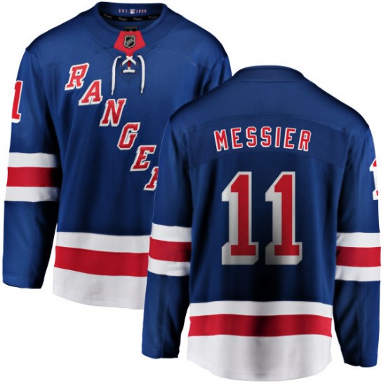 Fanatics Branded Mark Messier New York Rangers Men's Home Breakaway Jersey - Blue