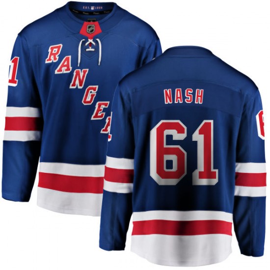 Fanatics Branded Rick Nash New York Rangers Men's Home Breakaway Jersey - Blue