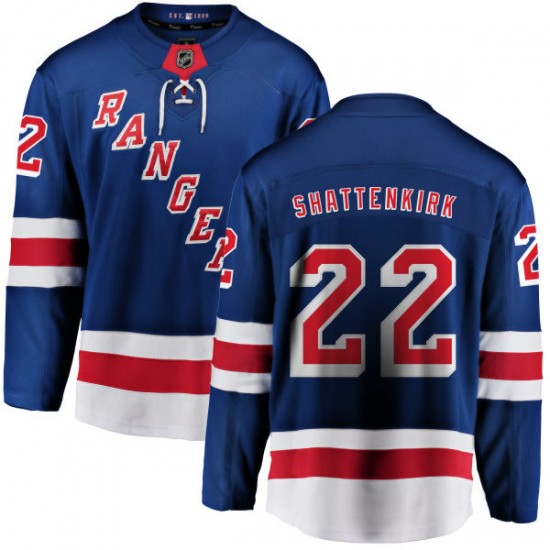 Fanatics Branded Kevin Shattenkirk New York Rangers Youth Home Breakaway Jersey - Blue