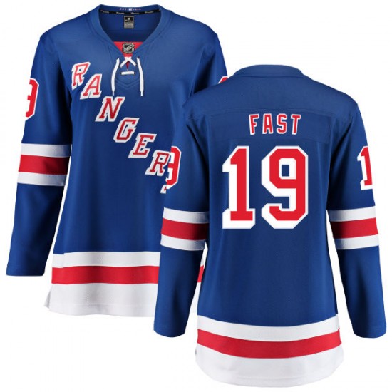 Fanatics Branded Jesper Fast New York Rangers Women's Home Breakaway Jersey - Blue