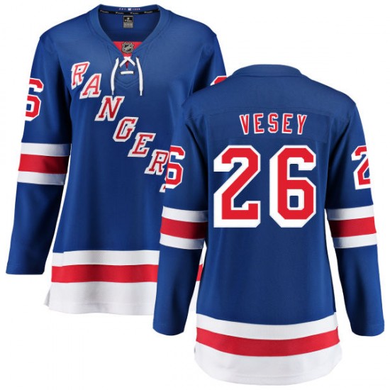 Fanatics Branded Jimmy Vesey New York Rangers Women's Home Breakaway Jersey - Blue