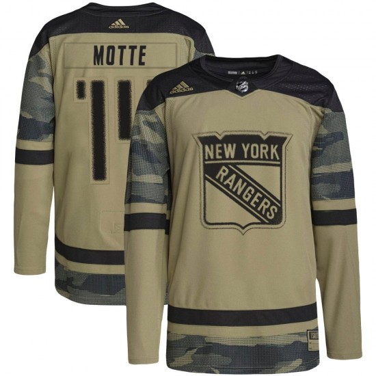 Adidas Tyler Motte New York Rangers Youth Authentic Military Appreciation Practice Jersey - Camo