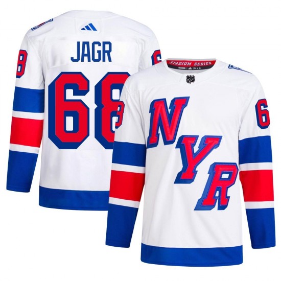Adidas Jaromir Jagr New York Rangers Men's Authentic 2024 Stadium Series Primegreen Jersey - White