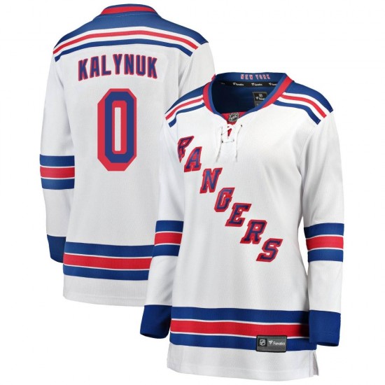 Fanatics Branded Wyatt Kalynuk New York Rangers Women's Breakaway Away Jersey - White