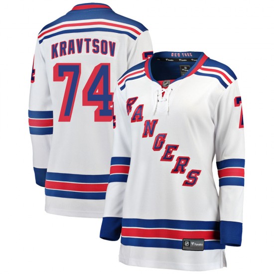 Fanatics Branded Vitali Kravtsov New York Rangers Women's Breakaway Away Jersey - White