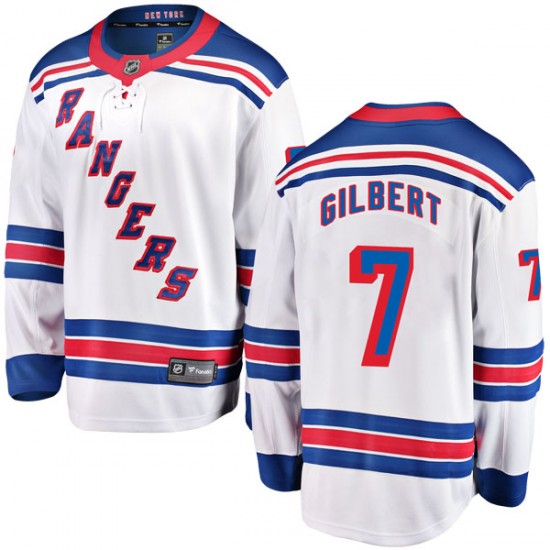 Fanatics Branded Rod Gilbert New York Rangers Men's Breakaway Away Jersey - White