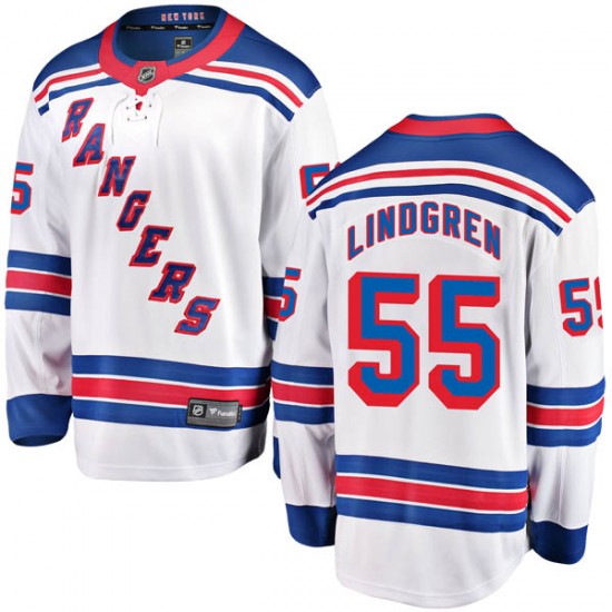 Fanatics Branded Ryan Lindgren New York Rangers Men's Breakaway Away Jersey - White