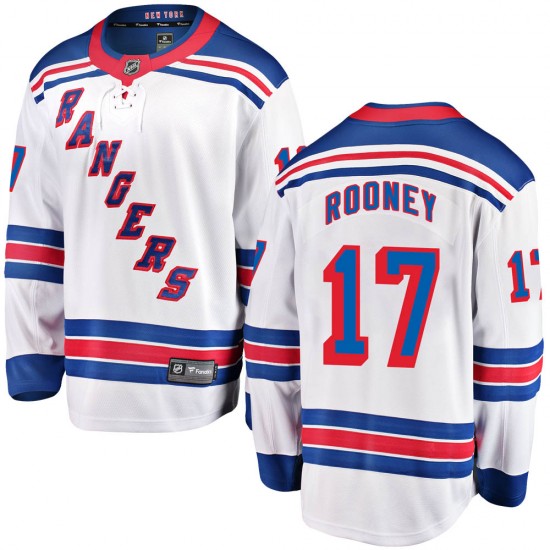Fanatics Branded Kevin Rooney New York Rangers Men's Breakaway Away Jersey - White