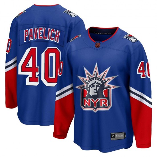 Fanatics Branded Mark Pavelich New York Rangers Men's Breakaway Special Edition 2.0 Jersey - Royal