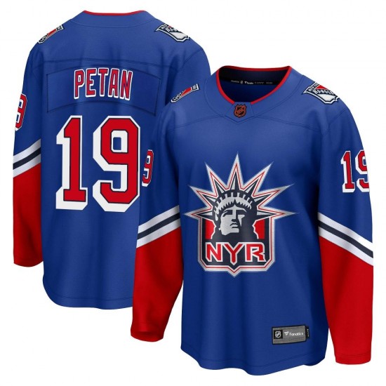 Fanatics Branded Nic Petan New York Rangers Men's Breakaway Special Edition 2.0 Jersey - Royal