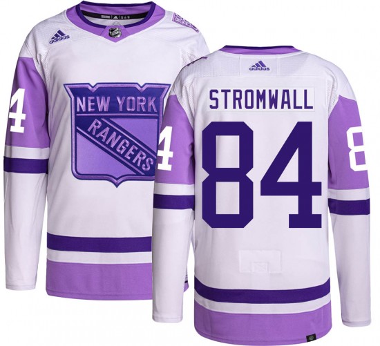 Adidas Men's Malte Stromwall New York Rangers Men's Authentic Hockey Fights Cancer Jersey