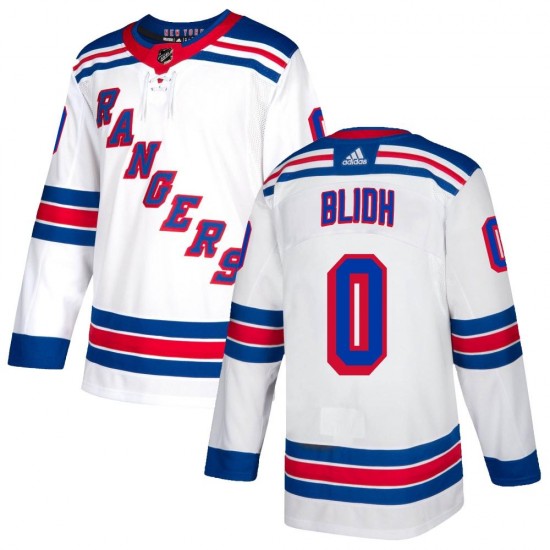Adidas Anton Blidh New York Rangers Youth Authentic Jersey - White