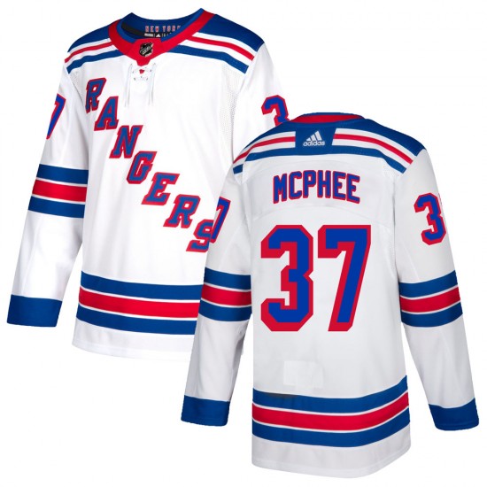 Adidas George Mcphee New York Rangers Youth Authentic Jersey - White