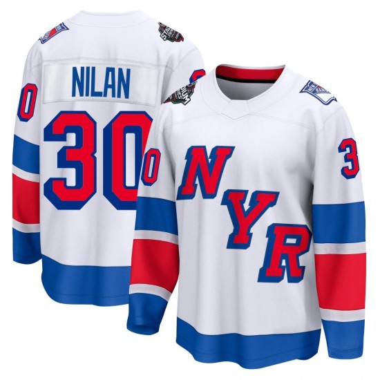 Fanatics Branded Chris Nilan New York Rangers Men's Breakaway 2024 Stadium Series Jersey - White