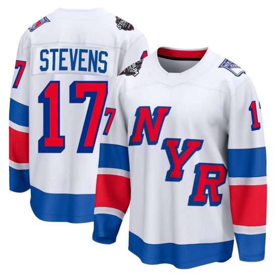 Fanatics Branded Kevin Stevens New York Rangers Men's Breakaway 2024 Stadium Series Jersey - White