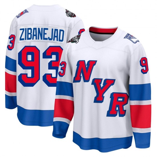 Fanatics Branded Mika Zibanejad New York Rangers Men's Breakaway 2024 Stadium Series Jersey - White