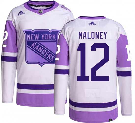 Adidas Youth Don Maloney New York Rangers Youth Authentic Hockey Fights Cancer Jersey