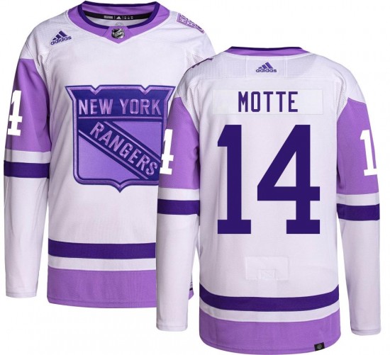 Adidas Youth Tyler Motte New York Rangers Youth Authentic Hockey Fights Cancer Jersey